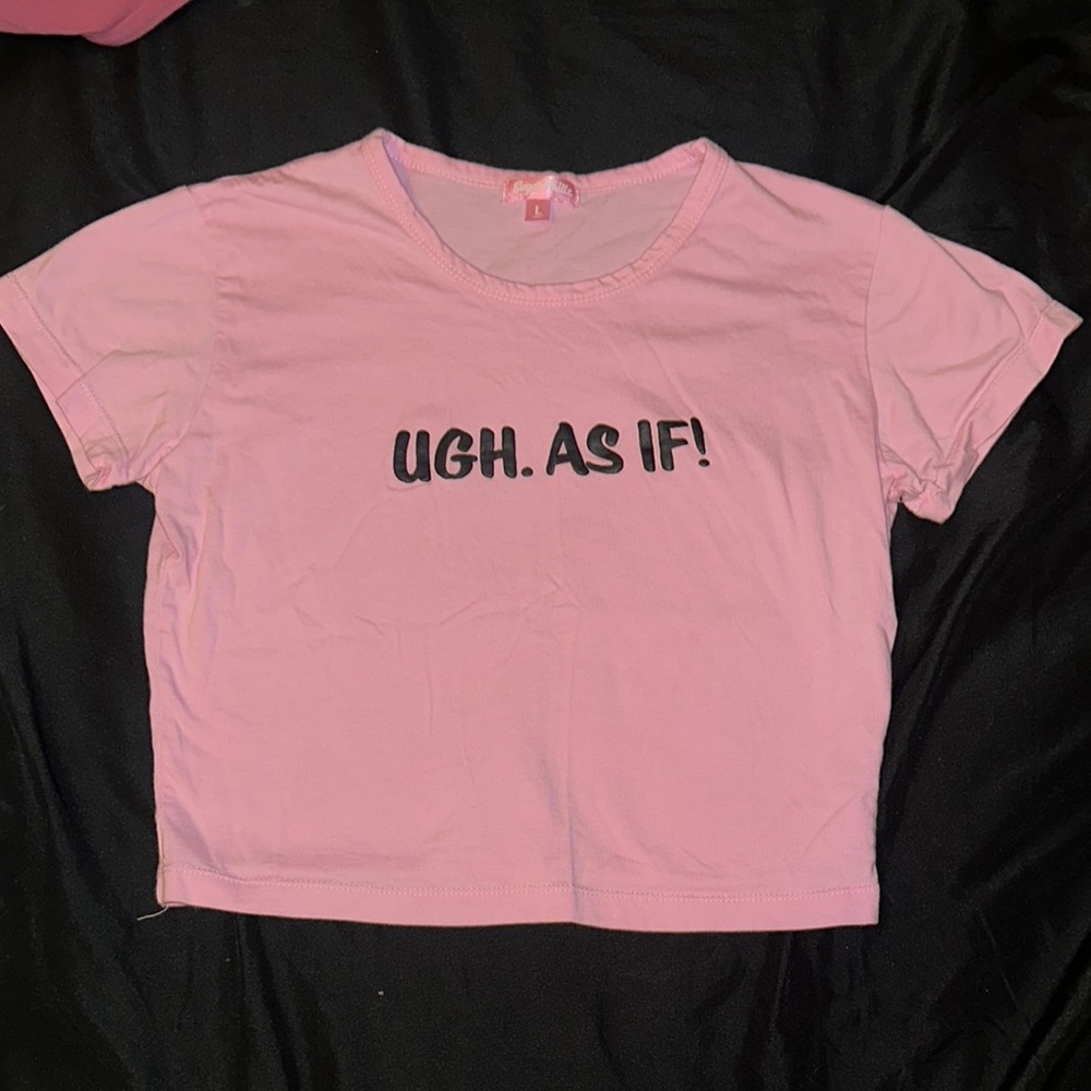 Pink Graphic Tee- Clueless Tee